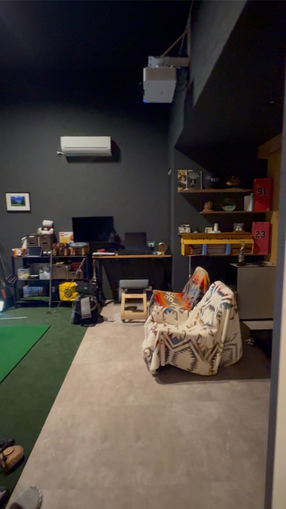 ゴルフスタジオのある家