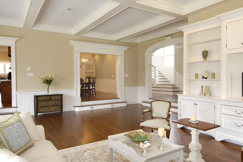 This is an example of a traditional family room in New York.