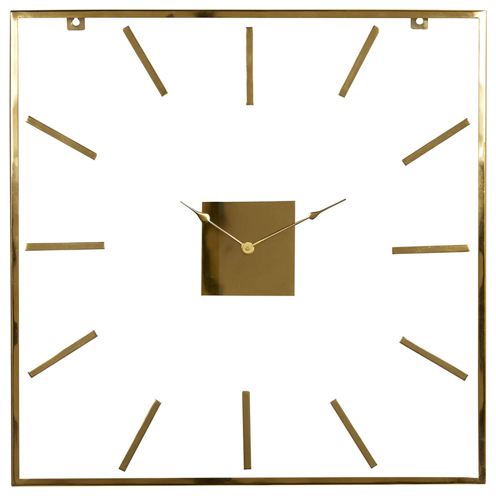 Contemporary Diamond Yellow Ceramic Wall Clock 
