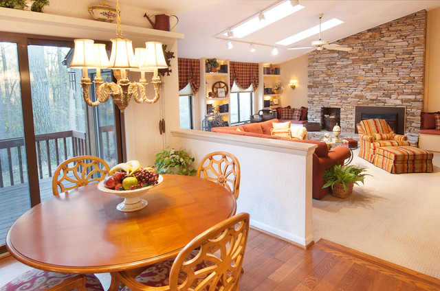 Traditional Family Room Kitchen Traditional Family Room