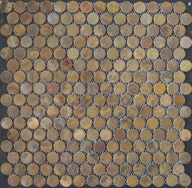 Antique copper tiles