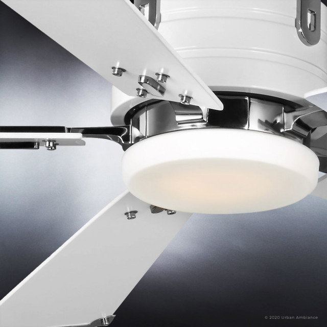 Transitional Ceiling Fans Luxury Transitional Ceiling Fan, Matte White - Transitional - Ceiling ...