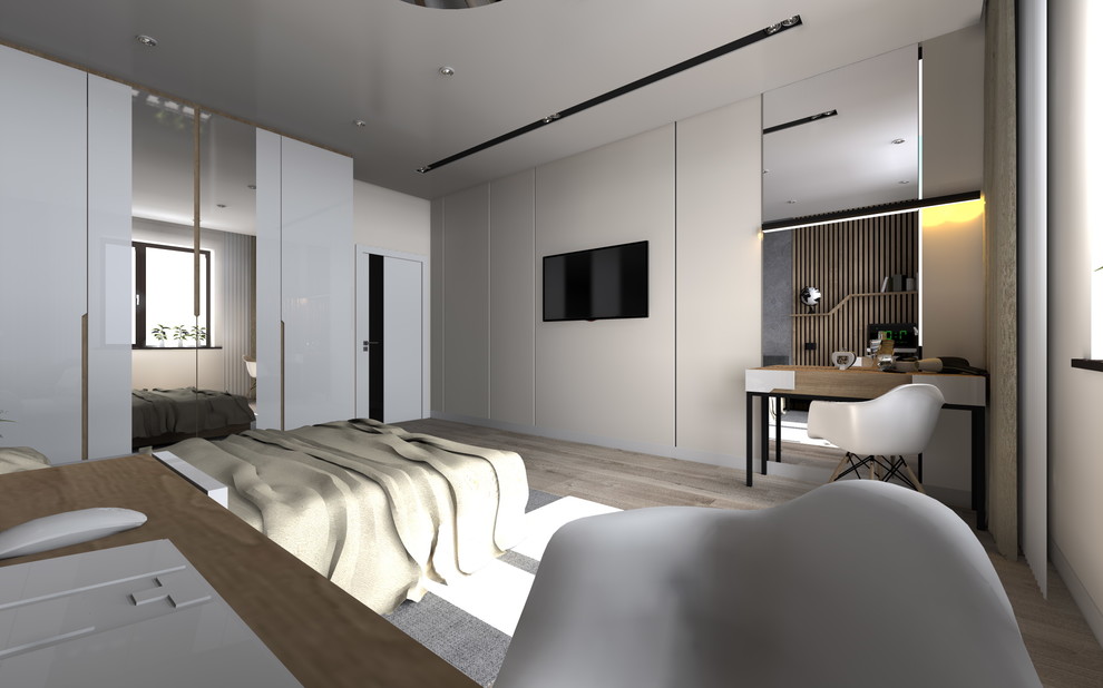 спальня в лофт стиле