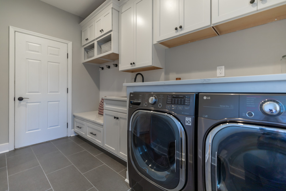 Inspiration for a contemporary laundry room in DC Metro.