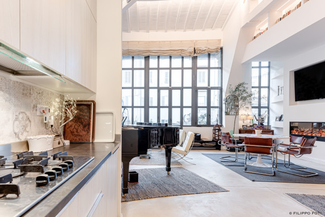 Exclusive Loft shabby-chic-style-wohnbereich