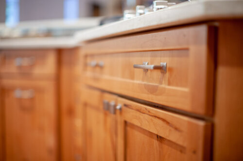 Example of a transitional kitchen design in Seattle