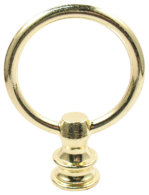 Lamp Finials Brass Ring Loop Fits Standard Pipe 3 8 1 8ip