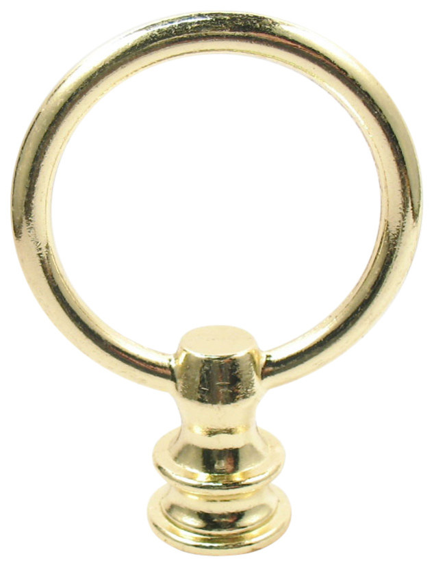 Lamp Finials Brass Ring Loop Fits Standard Lamp Pipe 3/8 1/8ip