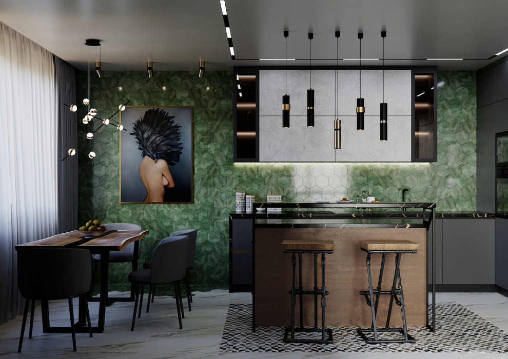 Дизайн-проект квартиры со свободной планировкой в ЖК "Green Дом"