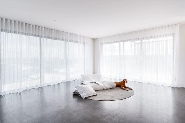 Redhead Custom Home trendy-dagligstue