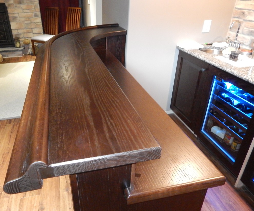 Curved custom home bars Traditional Home Bar Toronto by The Bar