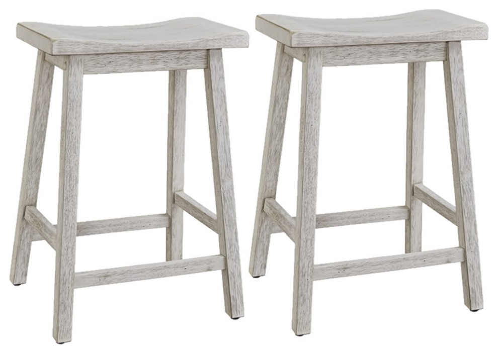 Progressive Furniture Harmony Cove Set of 2 Wood Counter Stools in