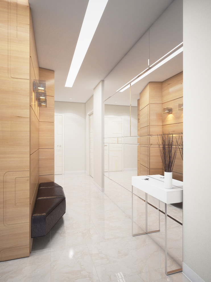 Интерьер квартиры в современном стиле с нотами ар-деко. ЖК Мегаполис. Минск