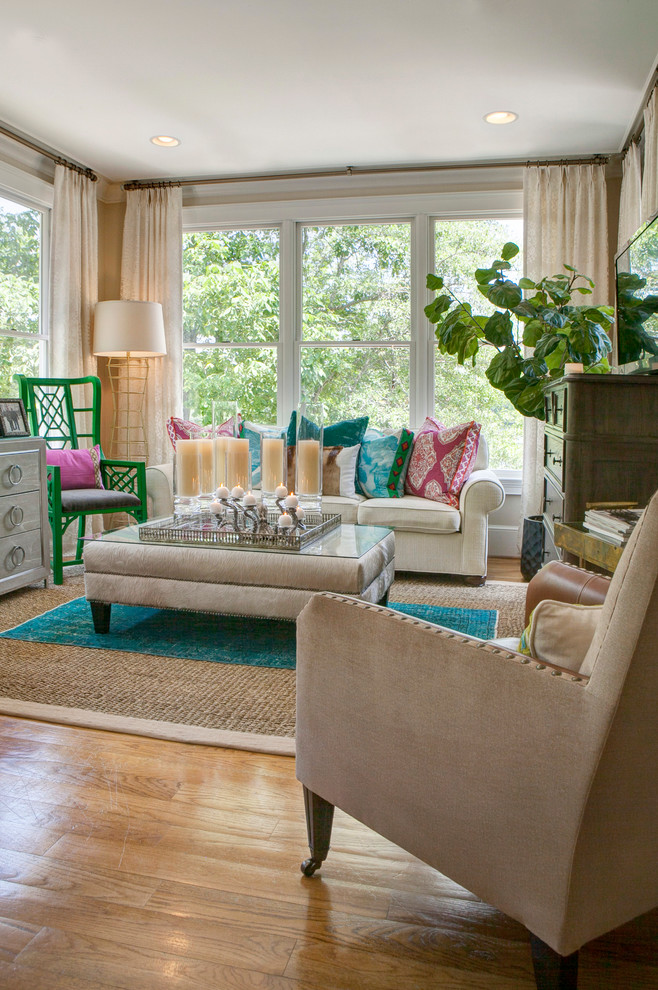Photo of a mid-sized eclectic sunroom in Other.