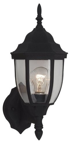 1-Light Wall Lantern Black