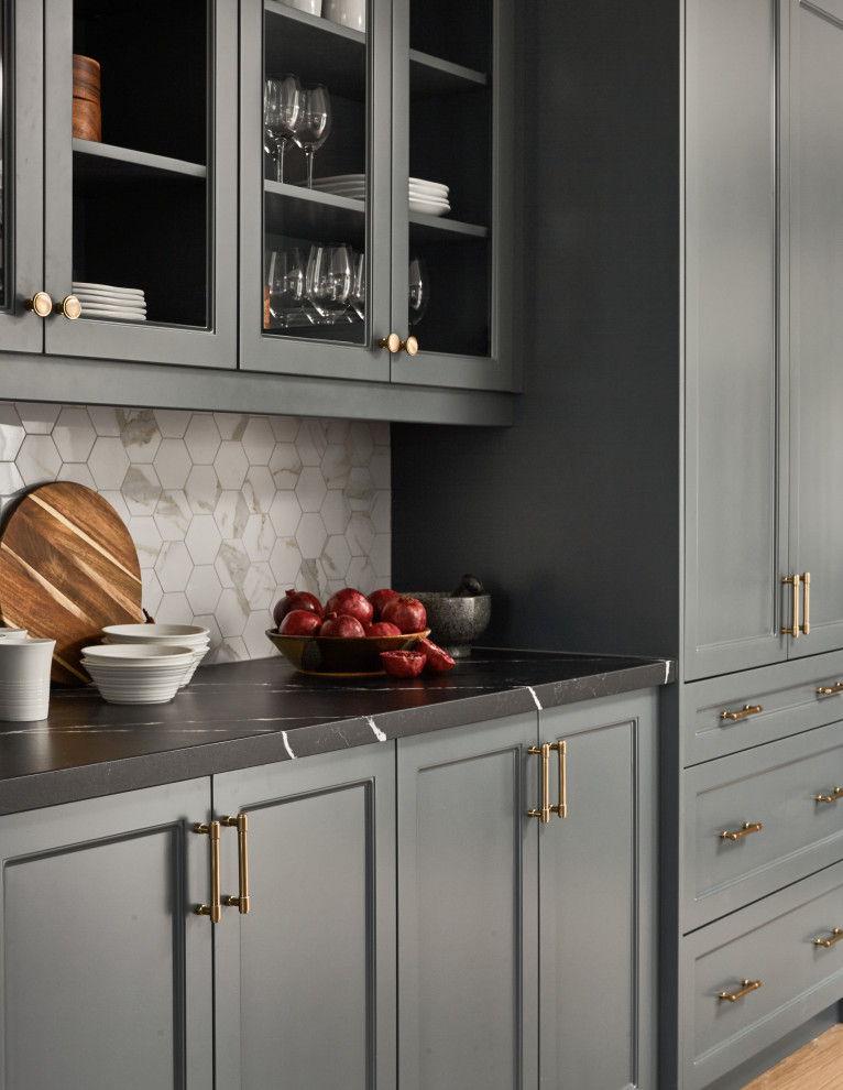 Transitional home design photo in Toronto