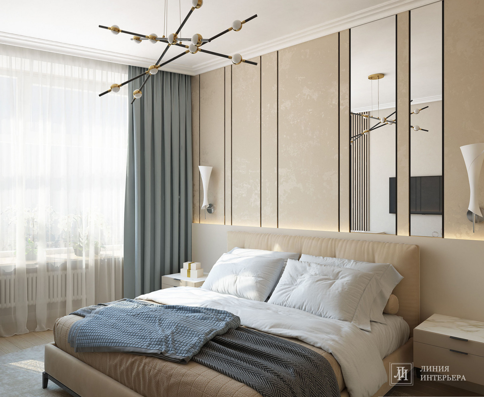 Дизайн интерьера 3-х комнатной квартиры в ЖК Триколор