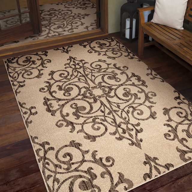 Orian Indoor Outdoor Farmhouse Manor Gate Driftwood Area Rug 5 2 Farmhouse Manor Gate Driftwood Area Rug