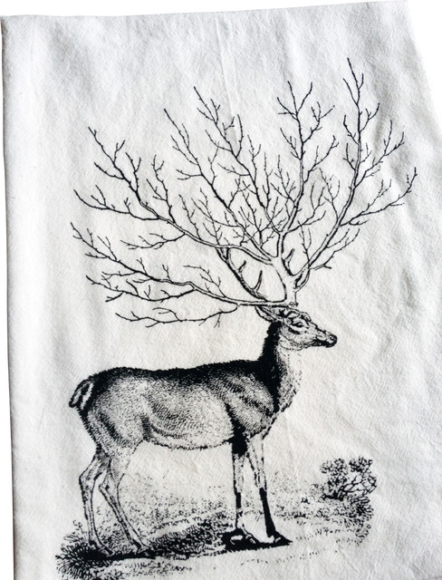 Deer Tree Antler Kitchen Towel Rustic Dish Towels By The Coin Deer Tree Antler Kitchen Towel Rustic Dish Towels By The Coin Laundry