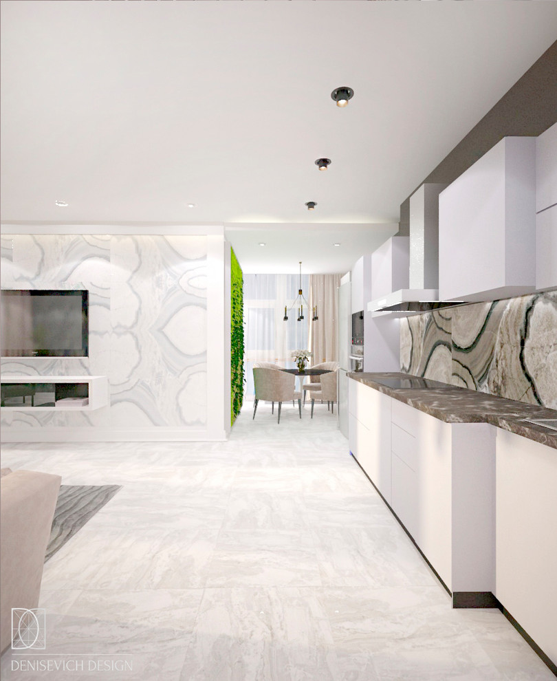 Кухня-гостиная в ЖК Пионерский