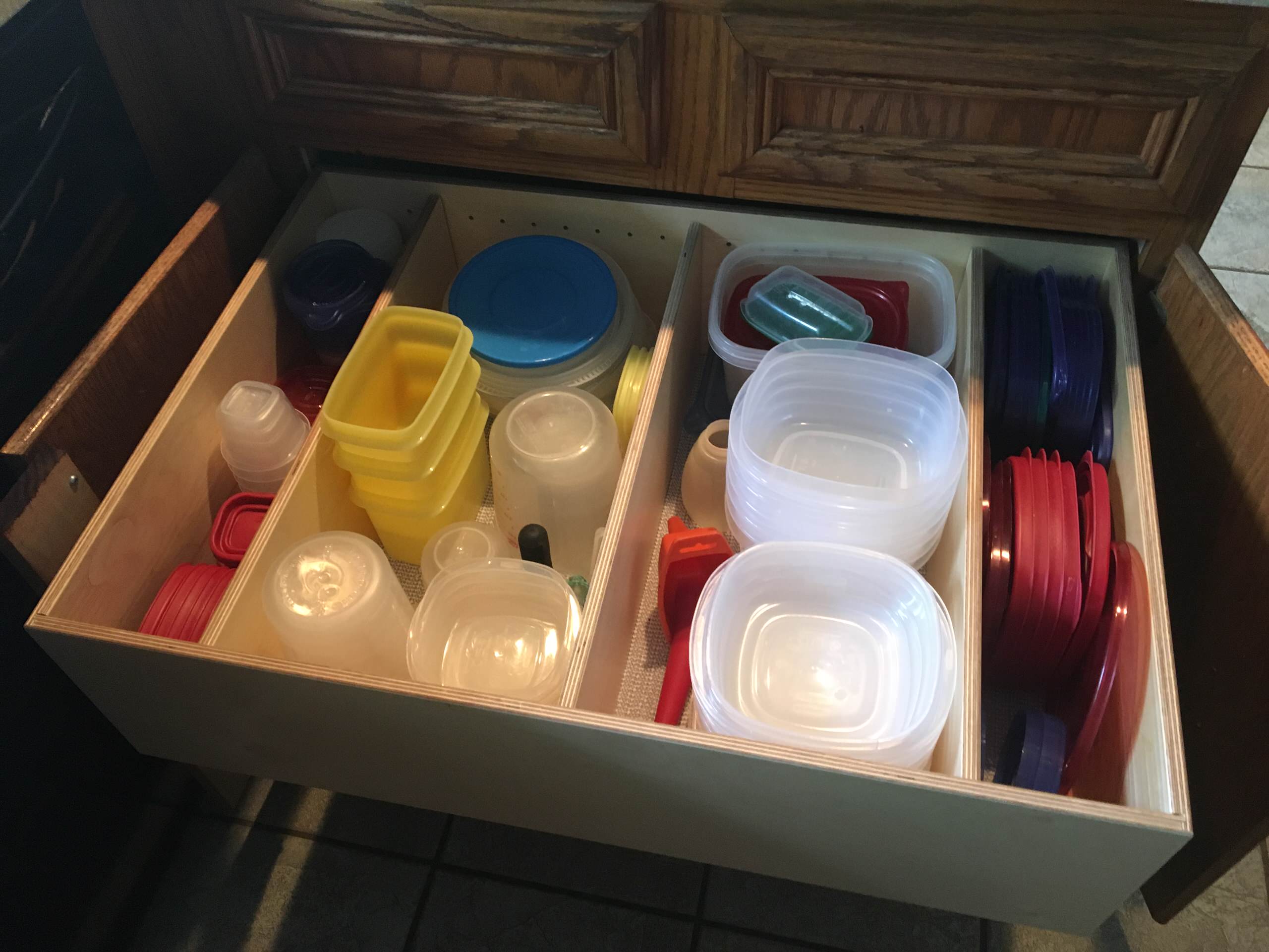 dividers for Tupperware - Professional Organiser Melbourne - Space and Time