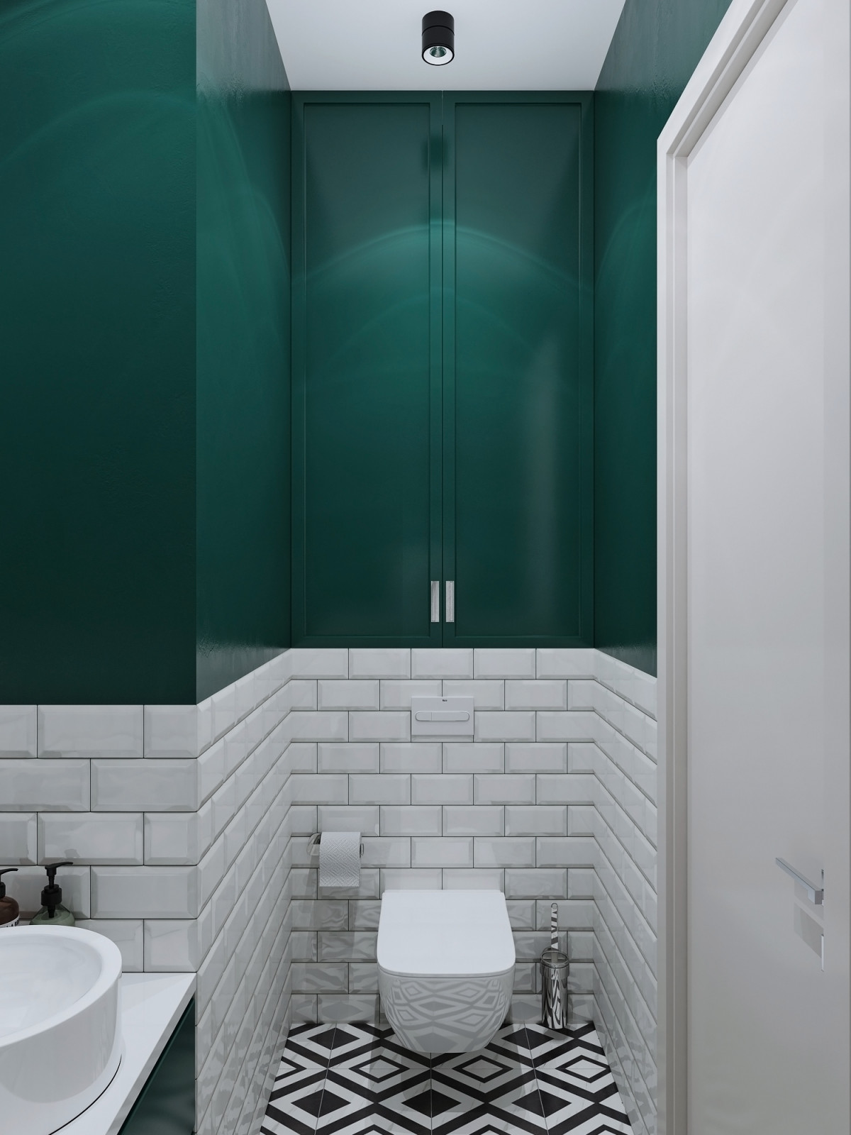 Яркие акценты - современная квартира 90 кв.м.