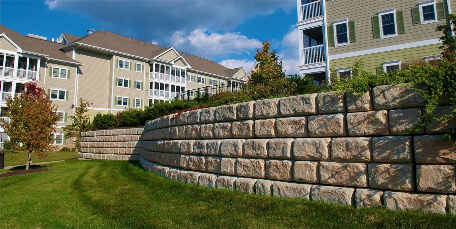 Подпорные стены частного санатория