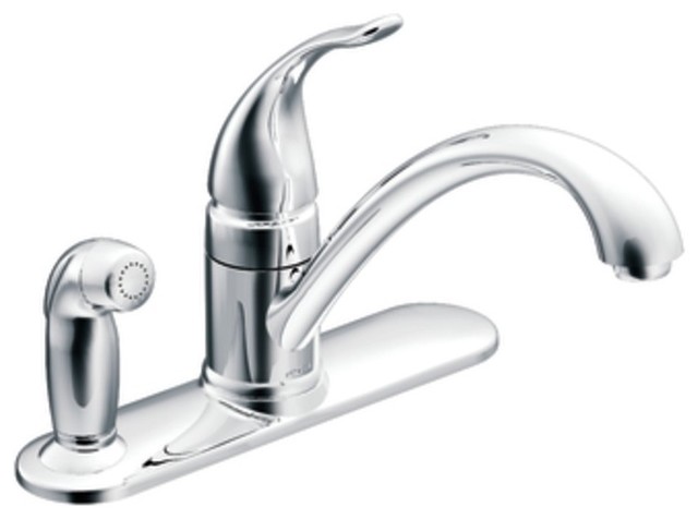 Moen 87484 Torrance Single Handle Kitchen Faucet with Sidespray in Chrome