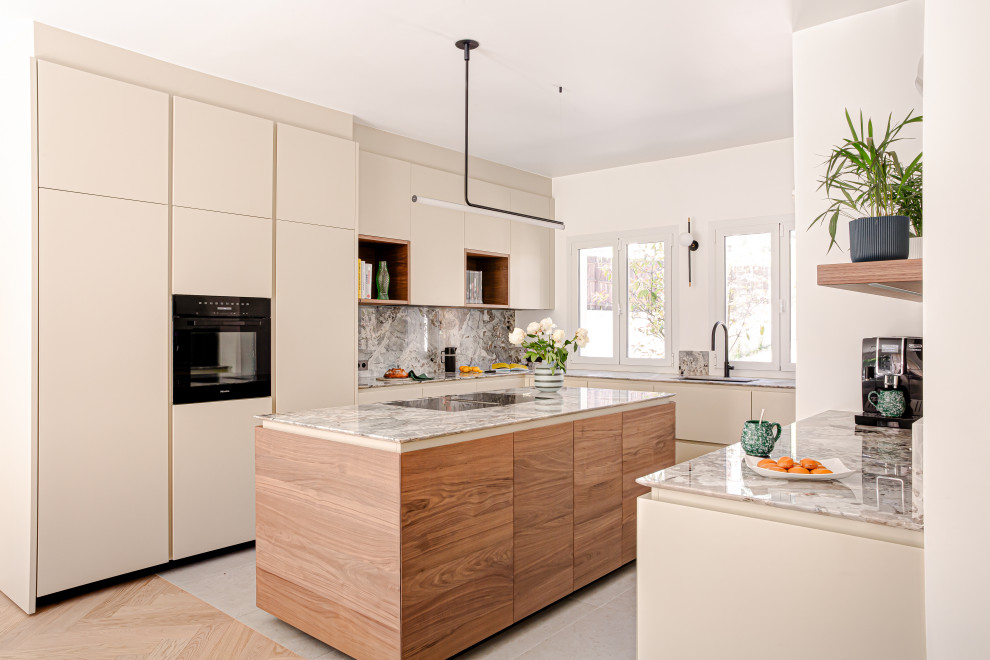 Rénovation et restructuration d'une maison familiale - Contemporain ...