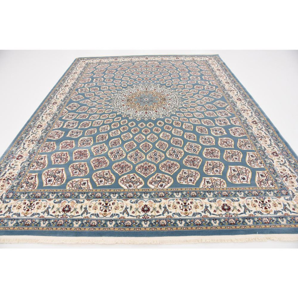 Unique Loom Nottingham Narenj Rug, 8'x10' Traditional Area Rugs