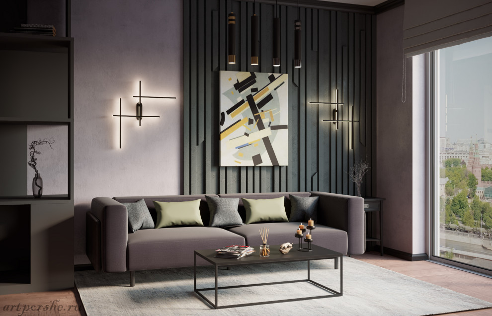 Гостиная в стиле современный минимализм
