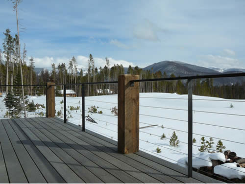 Deck - rustic deck idea in Denver