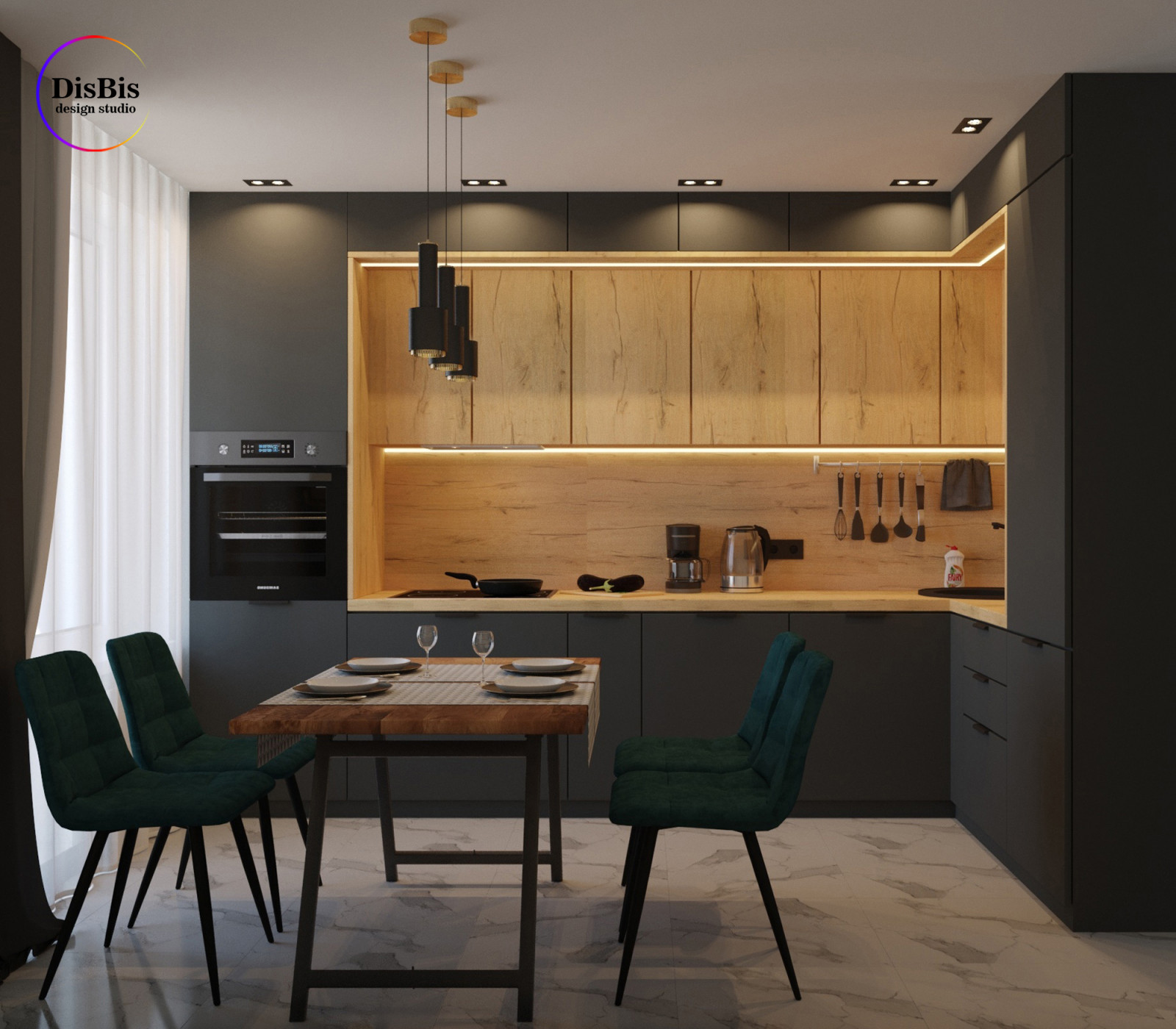 Дизайн-проект в г.Самара , 2-комнатная квартира.