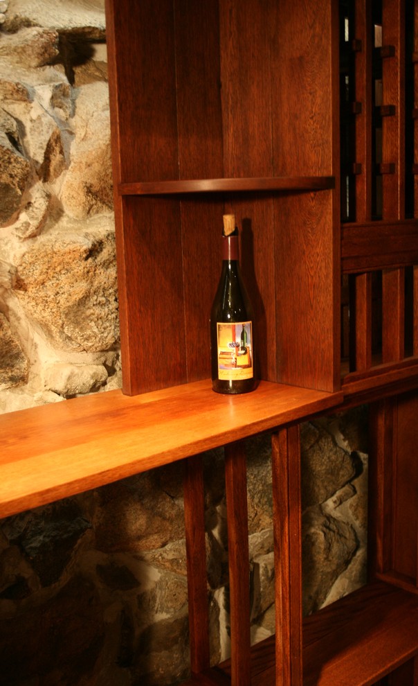 Design ideas for an eclectic wine cellar in Boston.