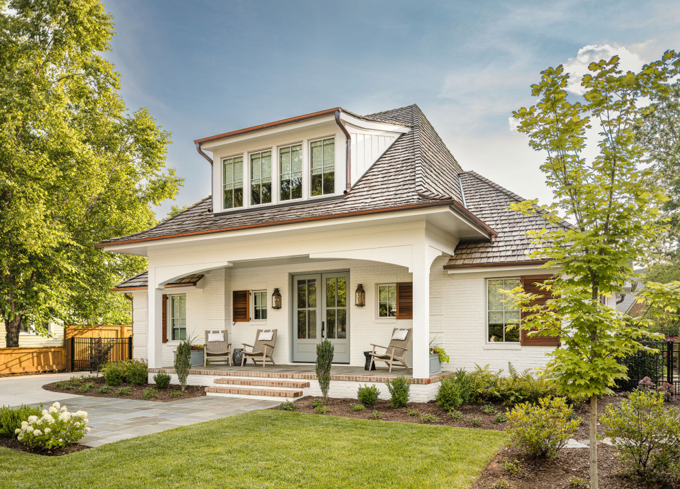Farmhouse exterior home idea in Charlotte