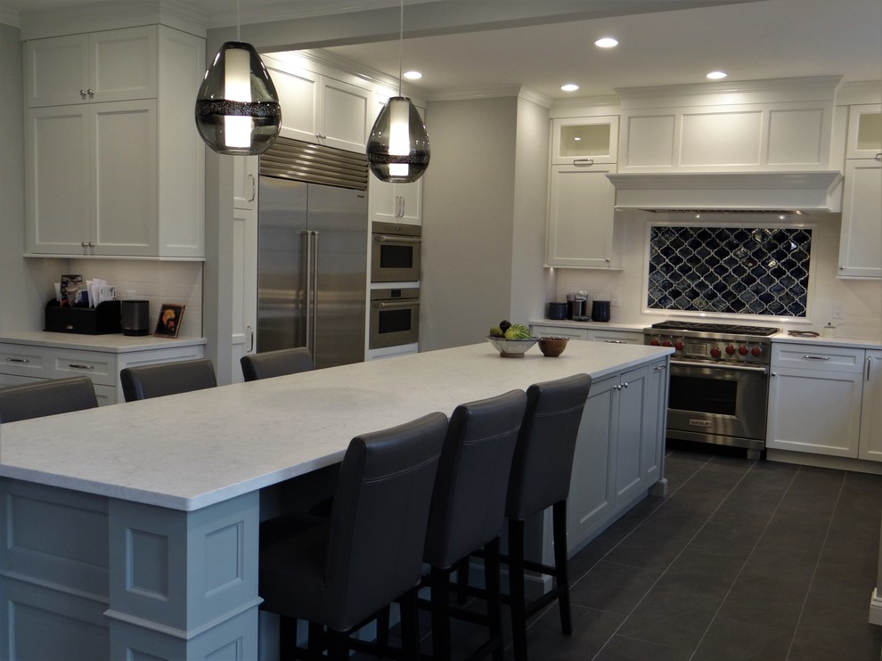 Gaithersburg White Transitional Kitchen