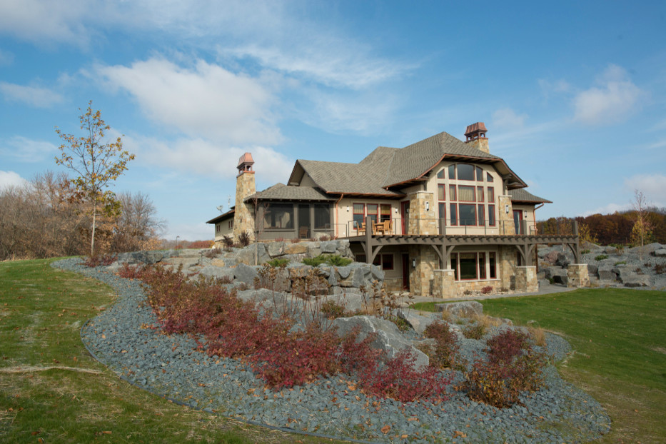 Home design - rustic home design idea in Minneapolis