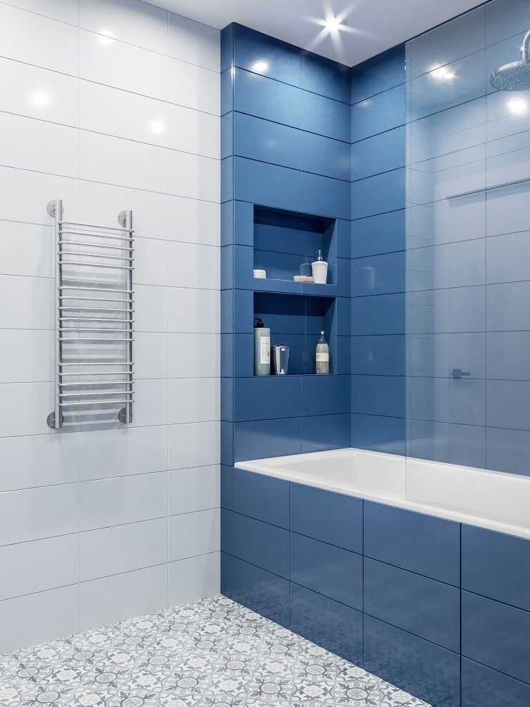 современные ванные душевые