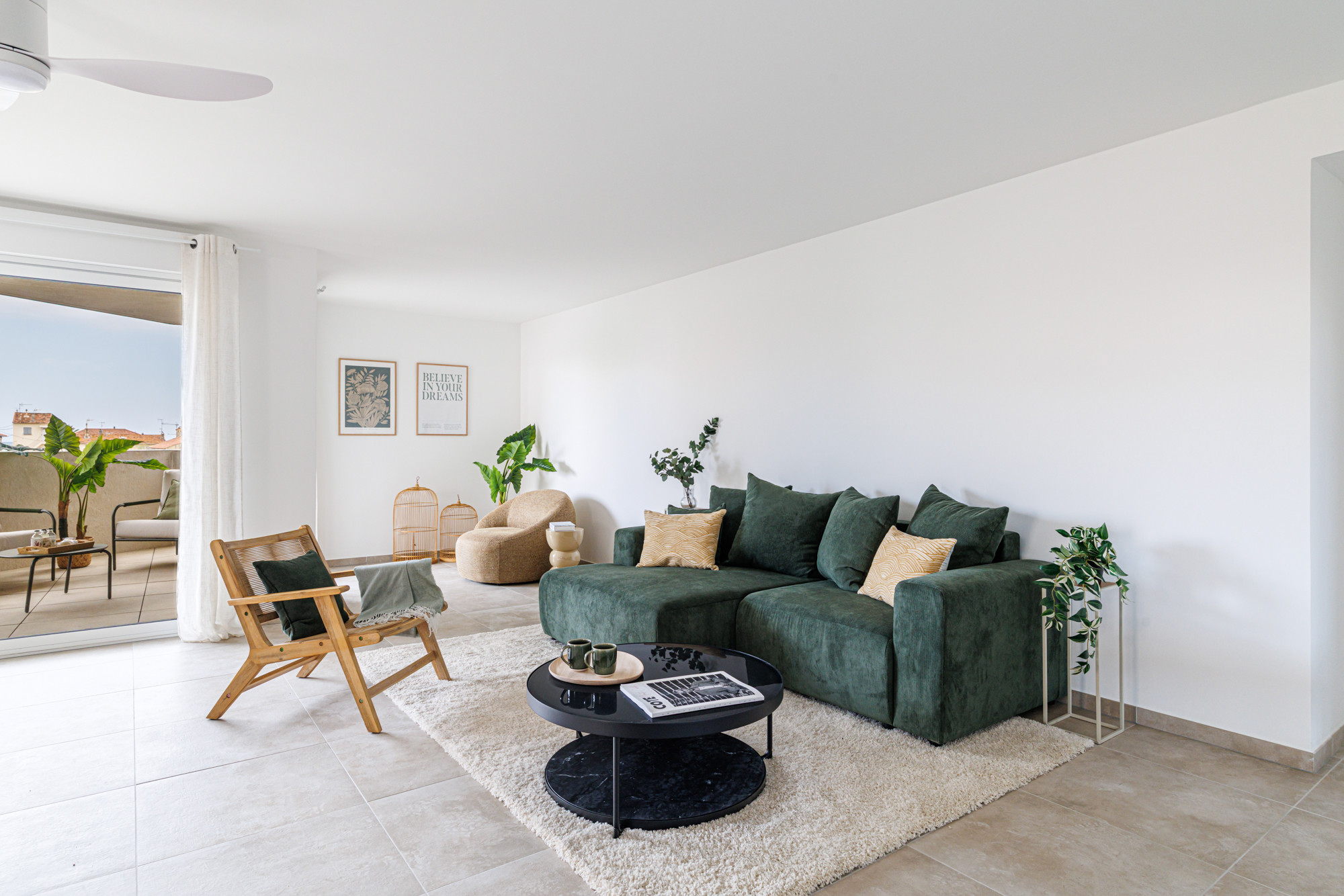 Home staging, L'Echappée mer, Cagnes sur mer