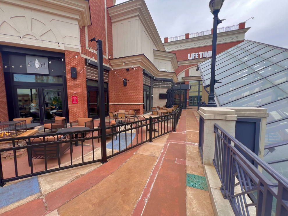 Modern Metal Railings @ Annapolis Restaurant