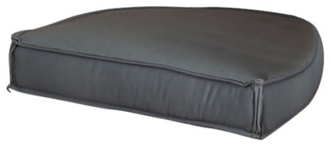 Teak Barrel Chair Cushion In Grey Contemporary Outdoor Cushions Teak Barrel Chair Cushion In Grey