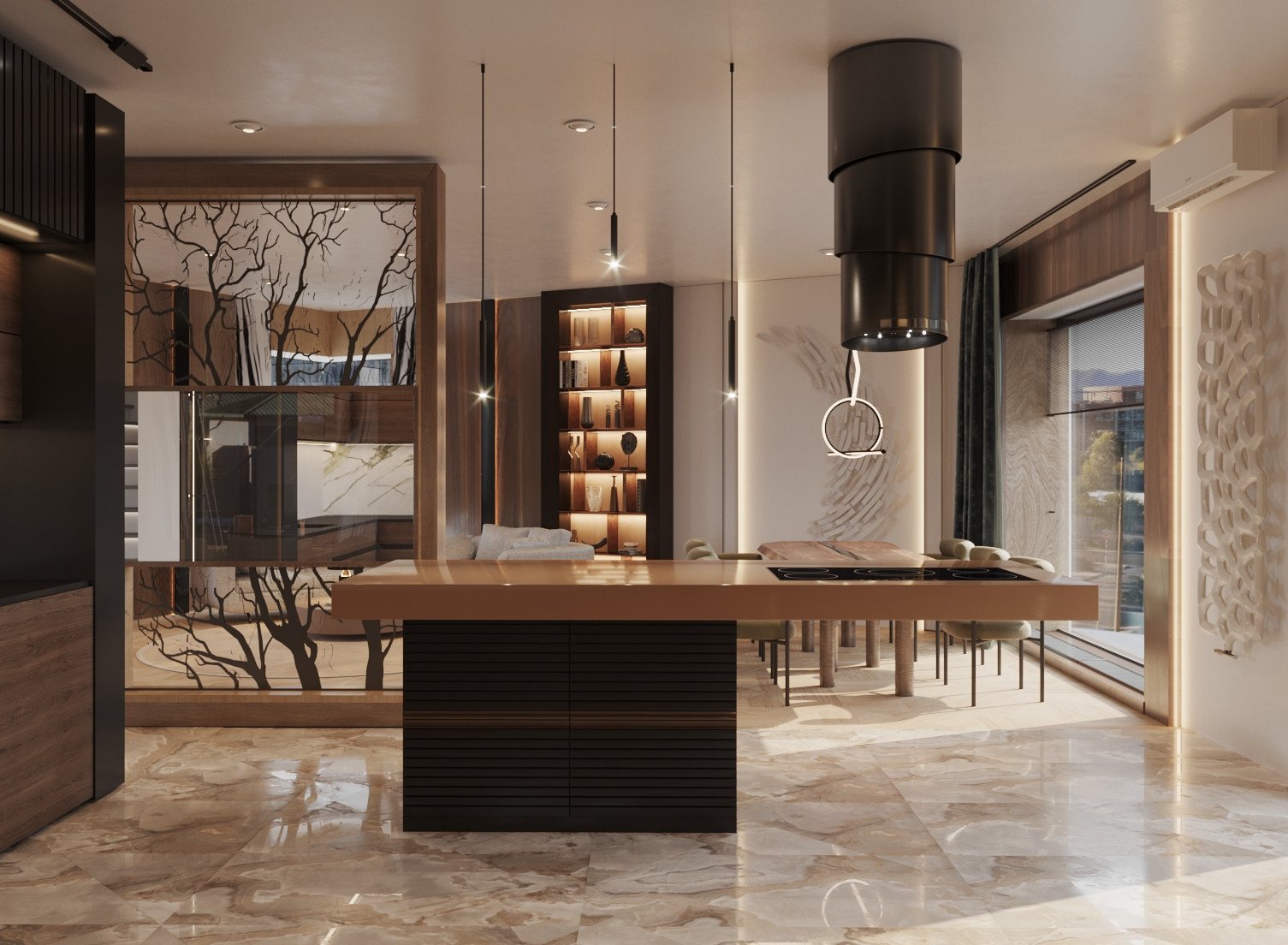 кухня с островом