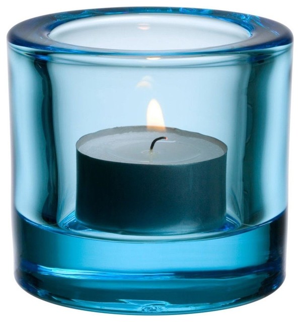 Iittala Kivi Votive Candle Holder Light Blue 6 Cm Contemporary Iittala Kivi Votive Candle Holder Light Blue 6 Cm