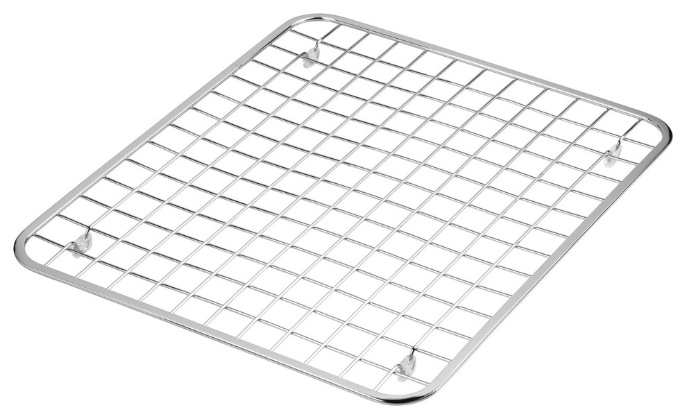 iDesign Gia Sink Grid, Regular Size, Polished Contemporary Kitchen