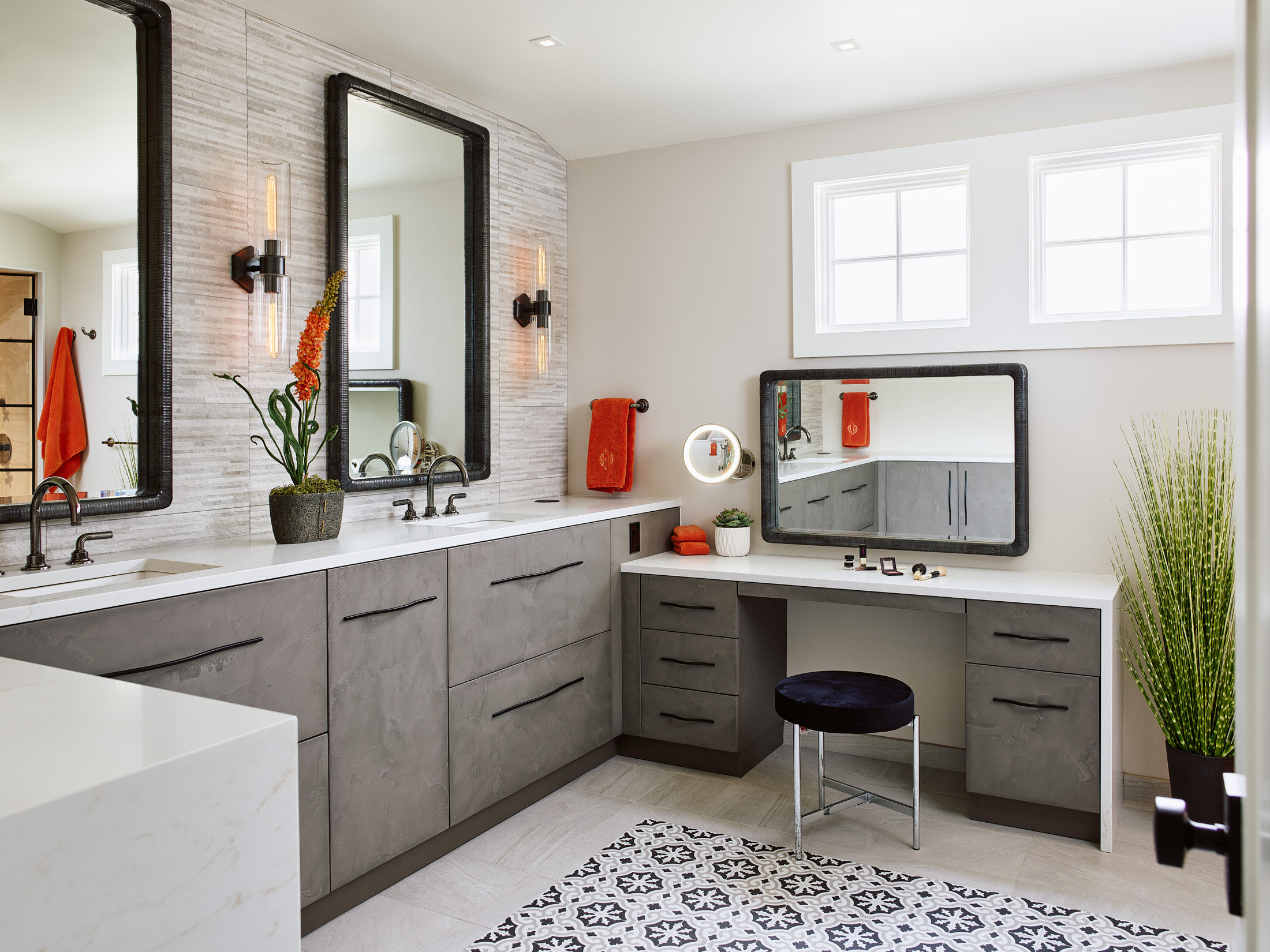 36'' Bathroom Vanity With Resin Sink Combo Set, Modern Freestanding Single Bathroom Cabinet With 2 Drawers & 2 Storage Compartments, Solid Wood Frame