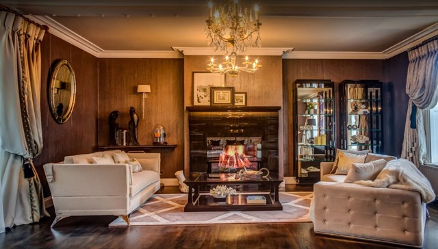 Fendi Fireplace Surround traditional-living-room