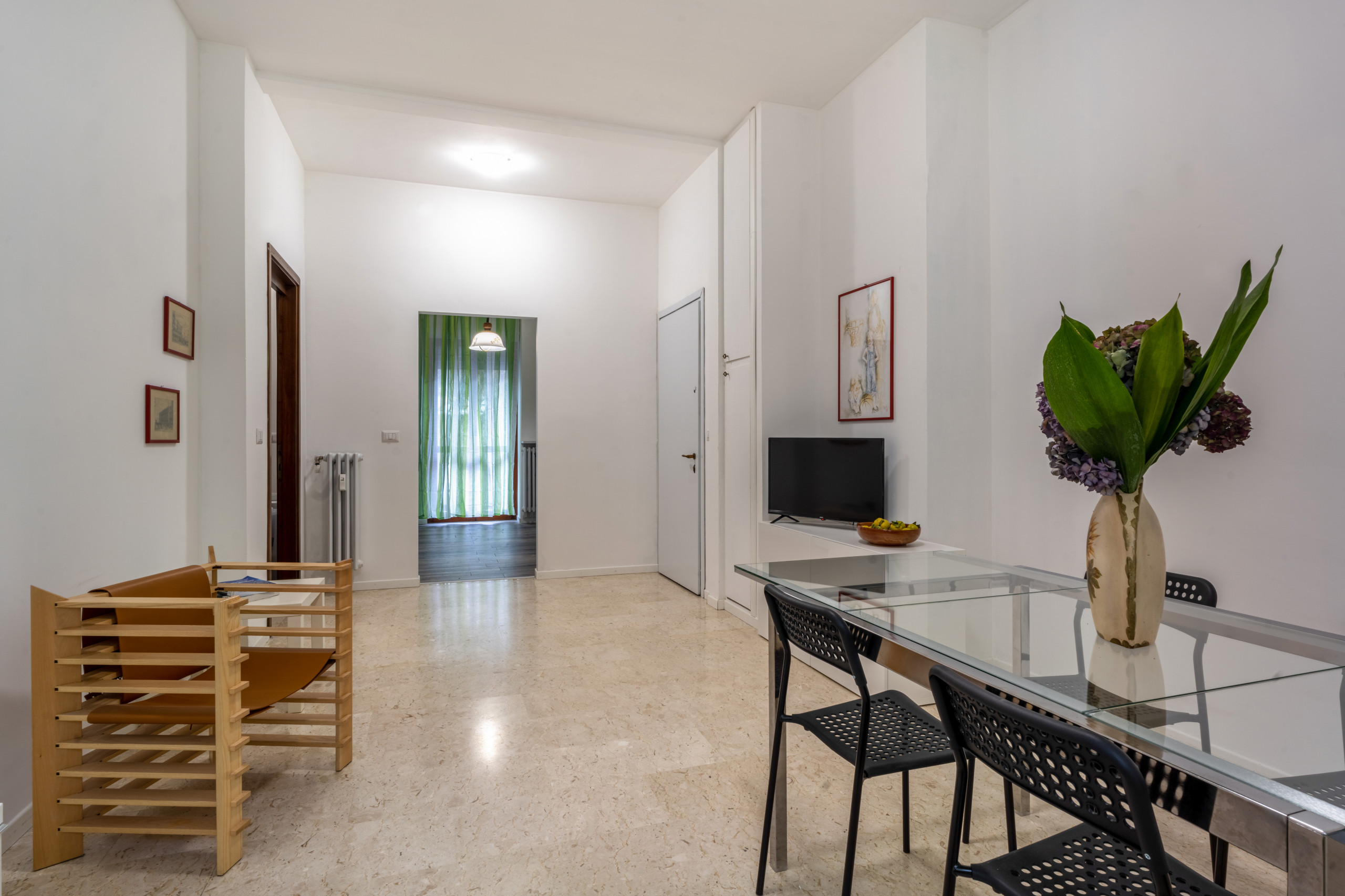 Vista sull'ingresso