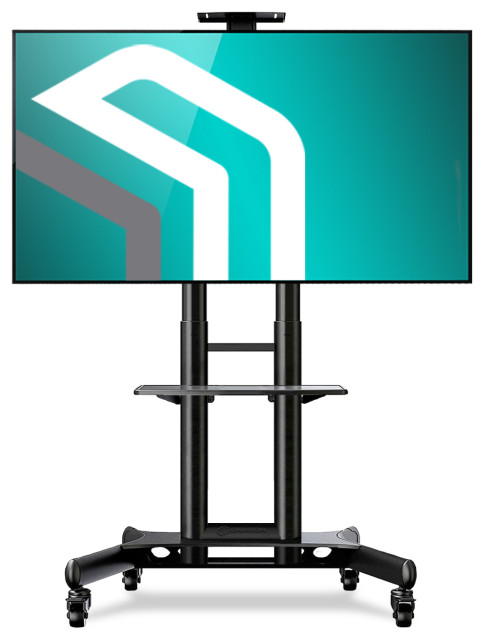 Mobile TV Cart TV Stand w/Mount for Most 40” to 70” Flat Screens up to 100 lbs