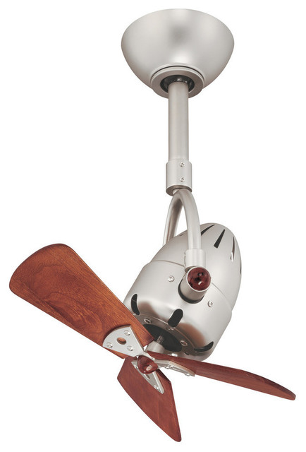 Diane Oscillating Directional Ceiling Fan With Mahogany Tone