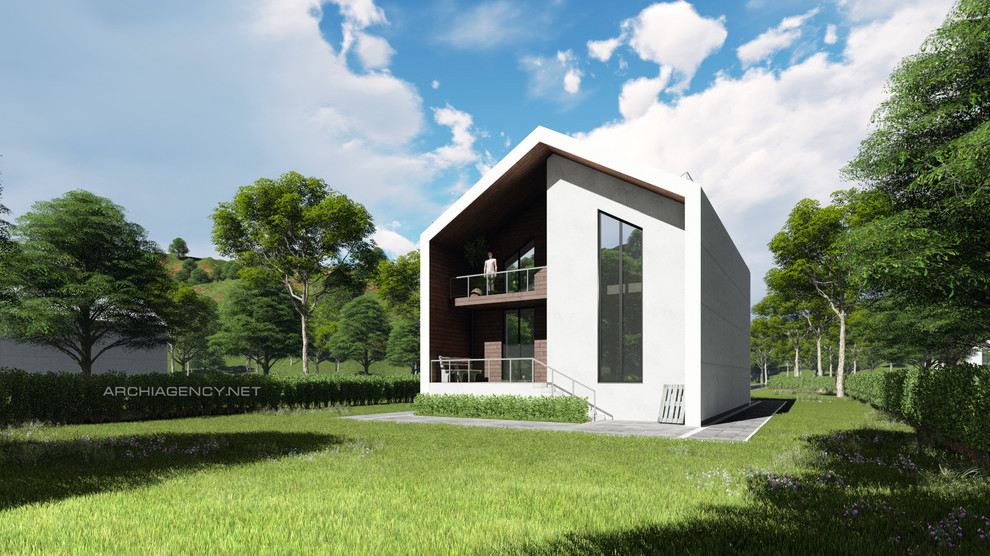 Современный загородный коттедж